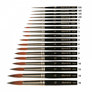 acrylic brushes sizes